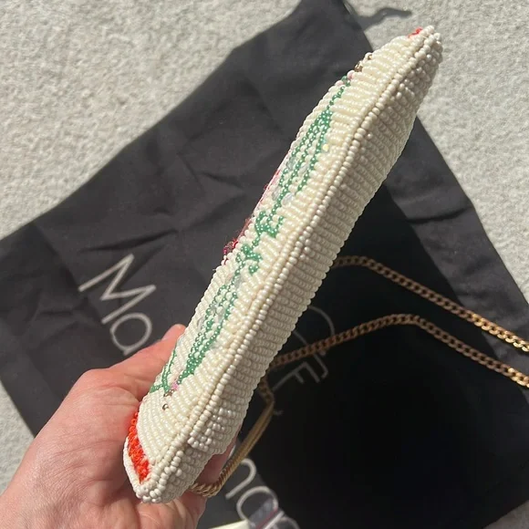 Mary Frances Crossbody bag beaded rhinestones handbag clutch castle - Picture 13 of 16